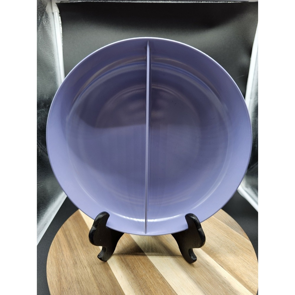 Vintage Royalon Melmac Melamine Purple Lavender Divided 10" Serving Dish